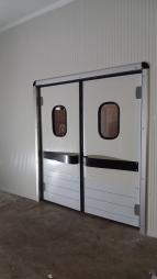 Swing Access for Busy Cooler Rooms
